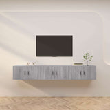 vidaXL Tv-wandmeubels 2 st 57x34,5x40 cm wit