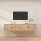 vidaXL Tv-wandmeubels 2 st 57x34,5x40 cm wit