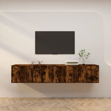 vidaXL Tv-wandmeubels 2 st 57x34,5x40 cm wit