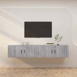 vidaXL Tv-wandmeubels 2 st 57x34,5x40 cm wit