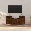vidaXL 3-delige Tv-meubelset bewerkt hout wit