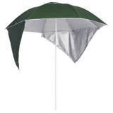 vidaXL Strandparasol met zijwanden 215 cm zandkleurig