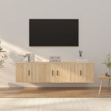 vidaXL 3-delige Tv-meubelset bewerkt hout wit