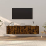vidaXL 3-delige Tv-meubelset bewerkt hout wit
