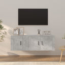 vidaXL 2-delige Tv-meubelset bewerkt hout wit