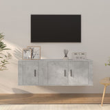 vidaXL 2-delige Tv-meubelset bewerkt hout wit