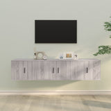 vidaXL 3-delige Tv-meubelset bewerkt hout wit