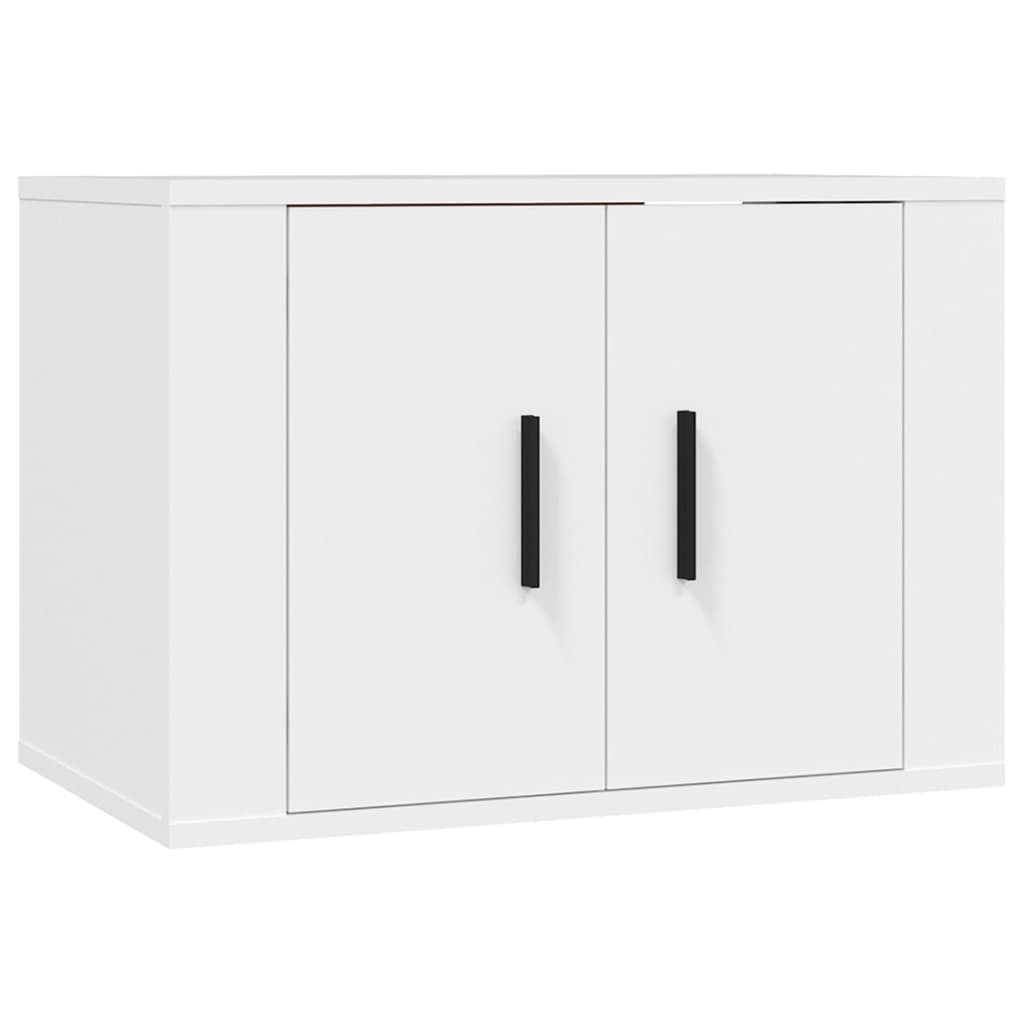 vidaXL 3-Piece TV Cabinet Set Engineered Wood White