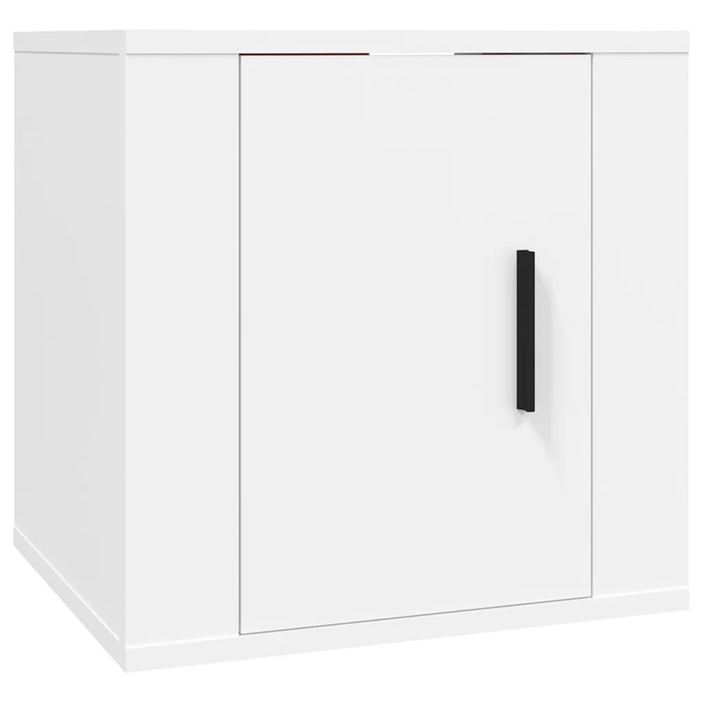 vidaXL 3-Piece TV Cabinet Set Engineered Wood White