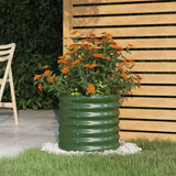 vidaXL Plantenbak 40x40x36 cm gegalvaniseerd staal groen