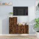 vidaXL 2-Piece TV Cabinet Set Engineered Wood White