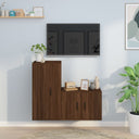 vidaXL 2-Piece TV Cabinet Set Engineered Wood White