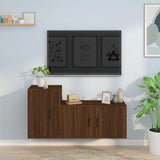 vidaXL 2-delige Tv-meubelset bewerkt hout hoogglans wit