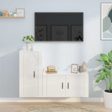 vidaXL 2-delige Tv-meubelset bewerkt hout wit