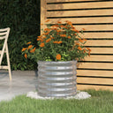 vidaXL Plantenbak 40x40x36 cm gegalvaniseerd staal groen