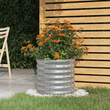 vidaXL Plantenbak 40x40x36 cm gegalvaniseerd staal groen