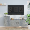 vidaXL 2-Piece TV Cabinet Set Engineered Wood White