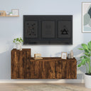 vidaXL 2-Piece TV Cabinet Set Engineered Wood White