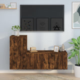 vidaXL 2-delige Tv-meubelset bewerkt hout wit