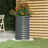 vidaXL Plantenbak 40x40x36 cm gegalvaniseerd staal groen