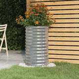 vidaXL Plantenbak 40x40x36 cm gegalvaniseerd staal groen