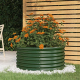 vidaXL Plantenbak 40x40x36 cm gegalvaniseerd staal groen