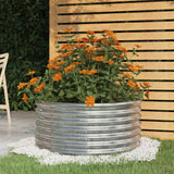 vidaXL Plantenbak 40x40x36 cm gegalvaniseerd staal groen