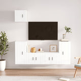 vidaXL 5-Piece TV Cabinet Set Engineered Wood White