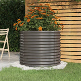 vidaXL Plantenbak 40x40x36 cm gegalvaniseerd staal groen