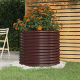 vidaXL Plantenbak 40x40x36 cm gegalvaniseerd staal groen