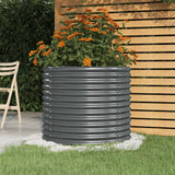 vidaXL Plantenbak 40x40x36 cm gegalvaniseerd staal groen