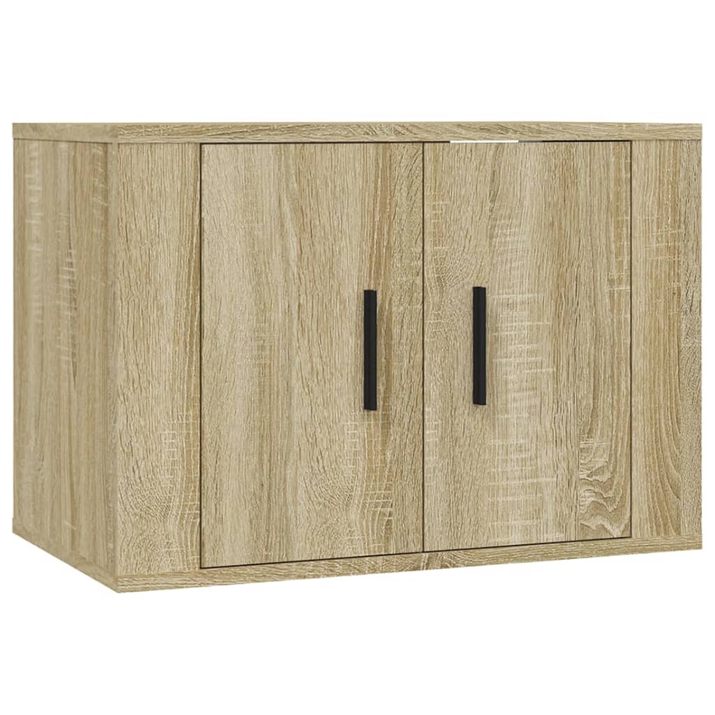 vidaXL 5-delige Tv-meubelset bewerkt hout wit