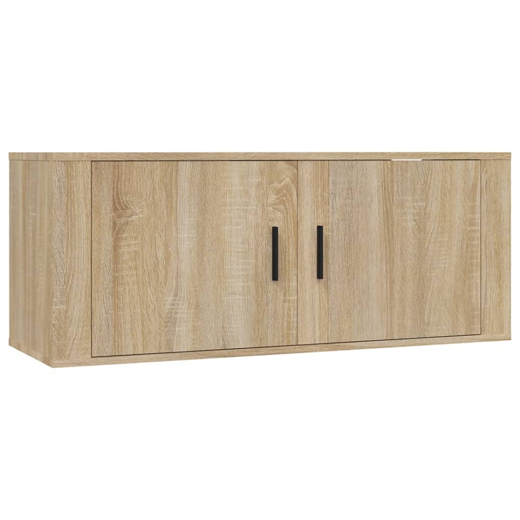 vidaXL 5-delige Tv-meubelset bewerkt hout wit
