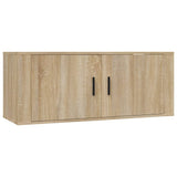 vidaXL 5-delige Tv-meubelset bewerkt hout wit