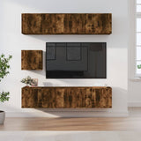 vidaXL 7-delige Tv-meubelset bewerkt hout wit