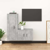 vidaXL 2-delige Tv-meubelset bewerkt hout wit