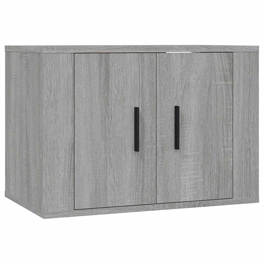 vidaXL 3-delige Tv-meubelset bewerkt hout wit