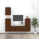 vidaXL 5-piece TV Cabinet Set Engineered Wood White