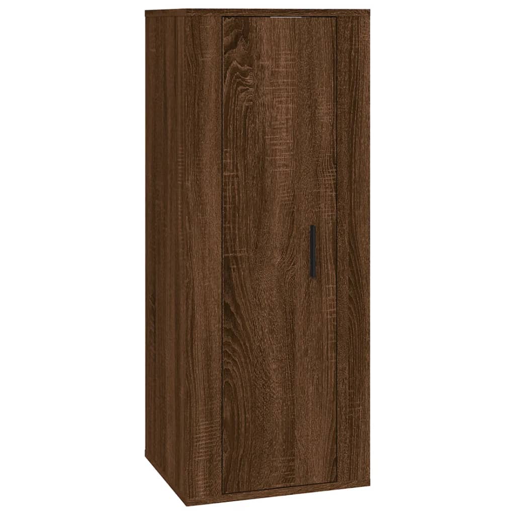 vidaXL 5-delige Tv-meubelset bewerkt hout wit