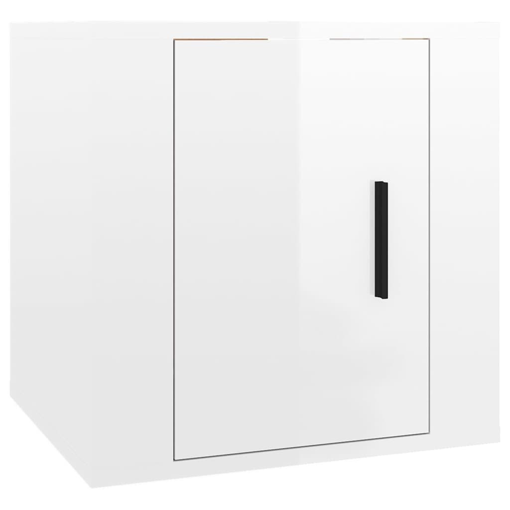 vidaXL 7-delige Tv-meubelset bewerkt hout wit