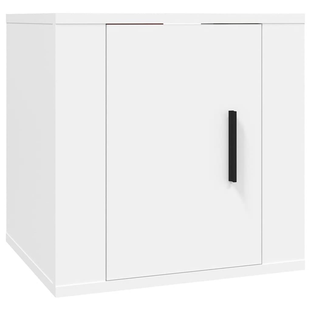 vidaXL 6-delige Tv-meubelset bewerkt hout hoogglans wit