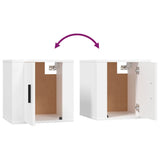 vidaXL 6-delige Tv-meubelset bewerkt hout hoogglans wit