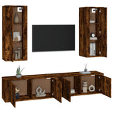 vidaXL 4-piece TV cabinet set engineered wood white