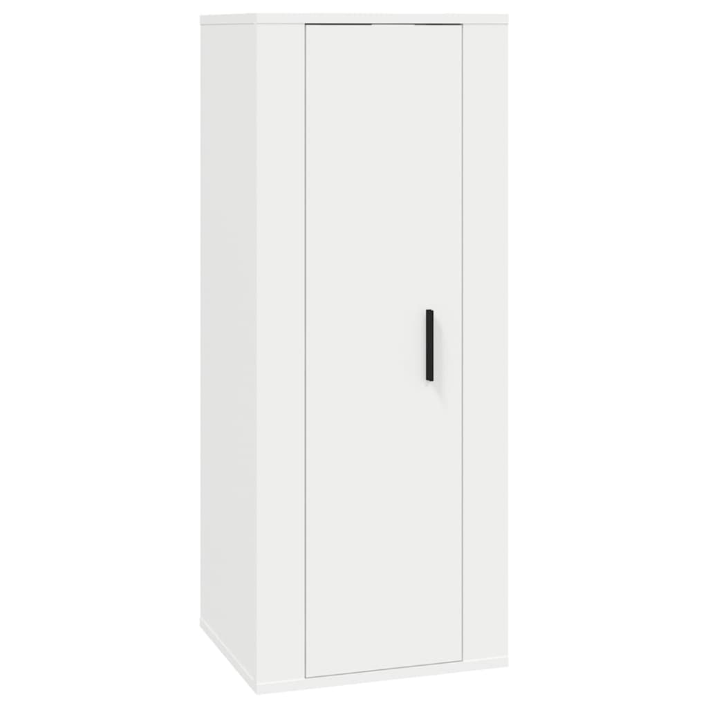 vidaXL 7-delige Tv-meubelset bewerkt hout wit