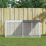 vidaXL Chicken Coop with Roof 103x98x90 cm Galvanised Steel Anthracite