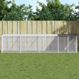 vidaXL Chicken Coop with Roof 103x98x90 cm Galvanised Steel Anthracite