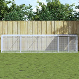 vidaXL Chicken Coop with Roof 103x98x90 cm Galvanised Steel Anthracite