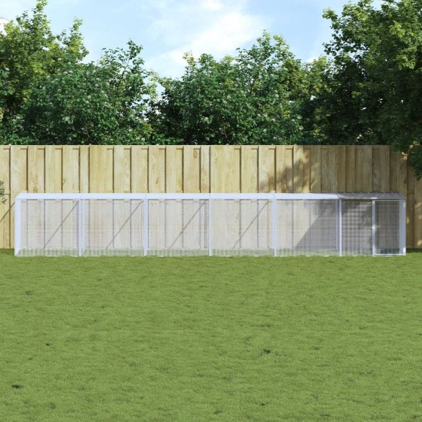 vidaXL Chicken Coop with Roof 103x98x90 cm Galvanised Steel Anthracite