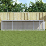 vidaXL Chicken Coop with Roof Anthracite 203x98x90 cm Galvanized Steel