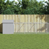 vidaXL Hondenhok met dak 117x201x123 cm gegalvaniseerd staal antraciet